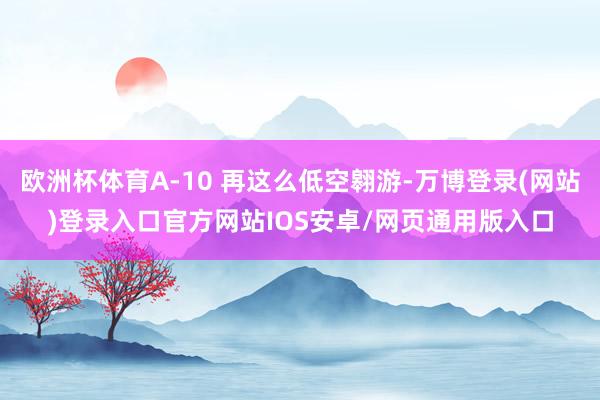 欧洲杯体育A-10 再这么低空翱游-万博登录(网站)登录入口官方网站IOS安卓/网页通用版入口