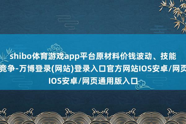 shibo体育游戏app平台原材料价钱波动、技能更新、市集竞争-万博登录(网站)登录入口官方网站IOS安卓/网页通用版入口