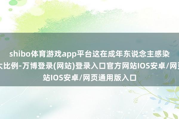 shibo体育游戏app平台这在成年东说念主感染中占据了较大比例-万博登录(网站)登录入口官方网站IOS安卓/网页通用版入口