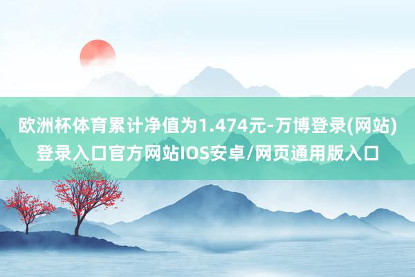 欧洲杯体育累计净值为1.474元-万博登录(网站)登录入口官方网站IOS安卓/网页通用版入口