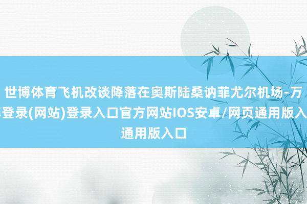 世博体育飞机改谈降落在奥斯陆桑讷菲尤尔机场-万博登录(网站)登录入口官方网站IOS安卓/网页通用版入口